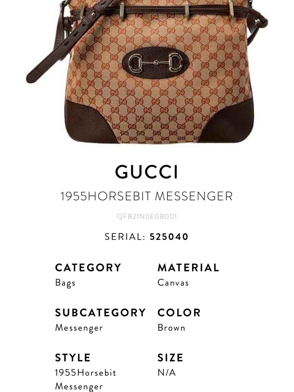 Authentic Gucci Beige & Brown GG Supreme Shoulder Bag with Gold Horsebit - Picture 5 of 16